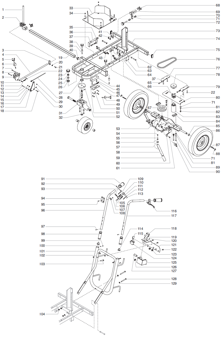 PowrLiner 8900XLT SP Cart Assembly (P/N 779-565)